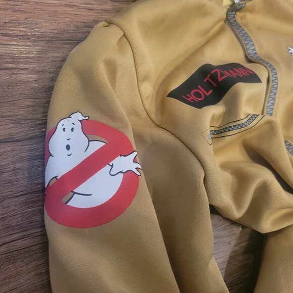 GIRLS MEDIUM (5-7) GHOSTBUSTER DRESS UP HALLOWEEN OUTFIT - HOLTZMAN - GUC - Picture 2 of 7